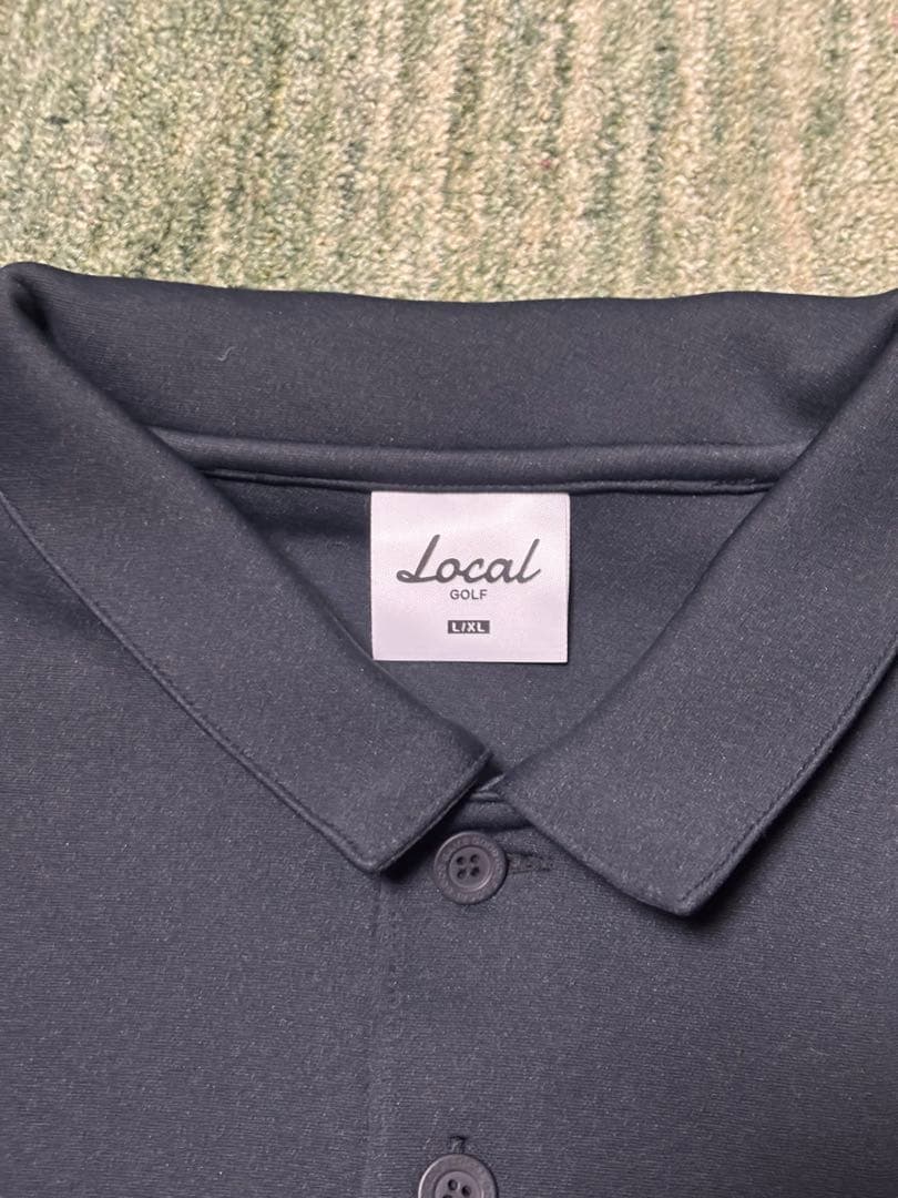 【完売品】Local GOLF L.C.A.P. L/S POLO Black