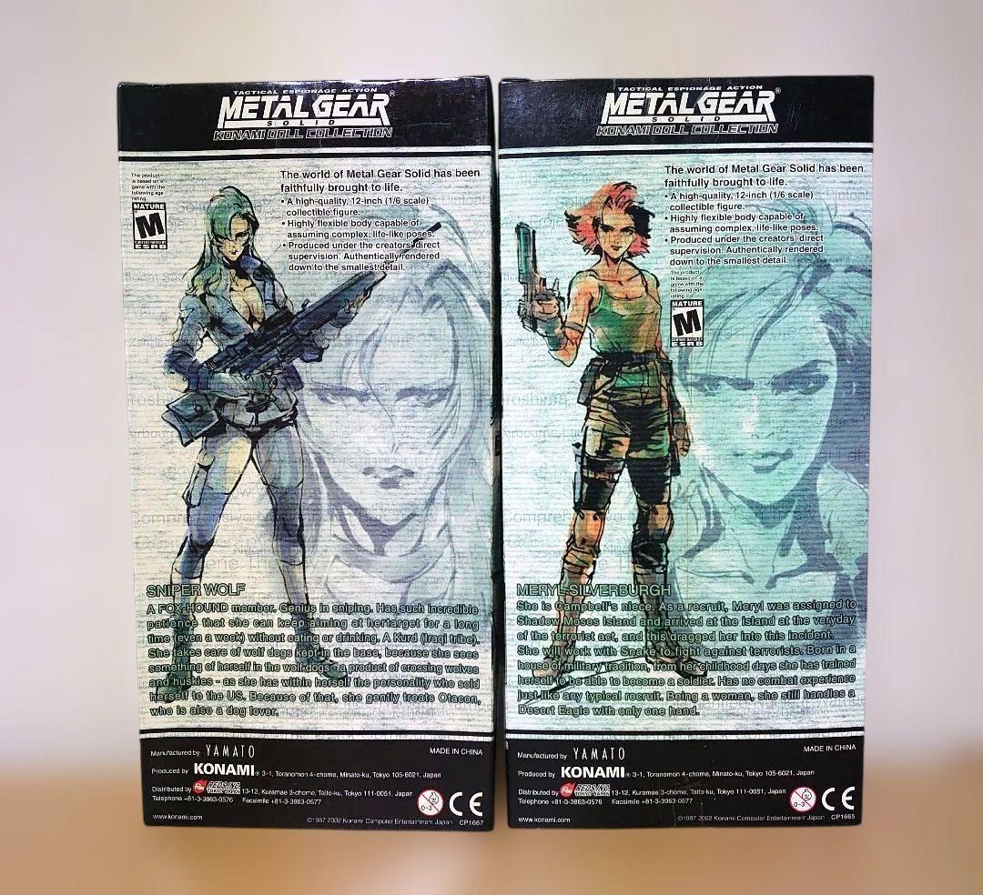 メタルギアソリッド コナミ スナイパーウルフ メリル ドール フィギュア