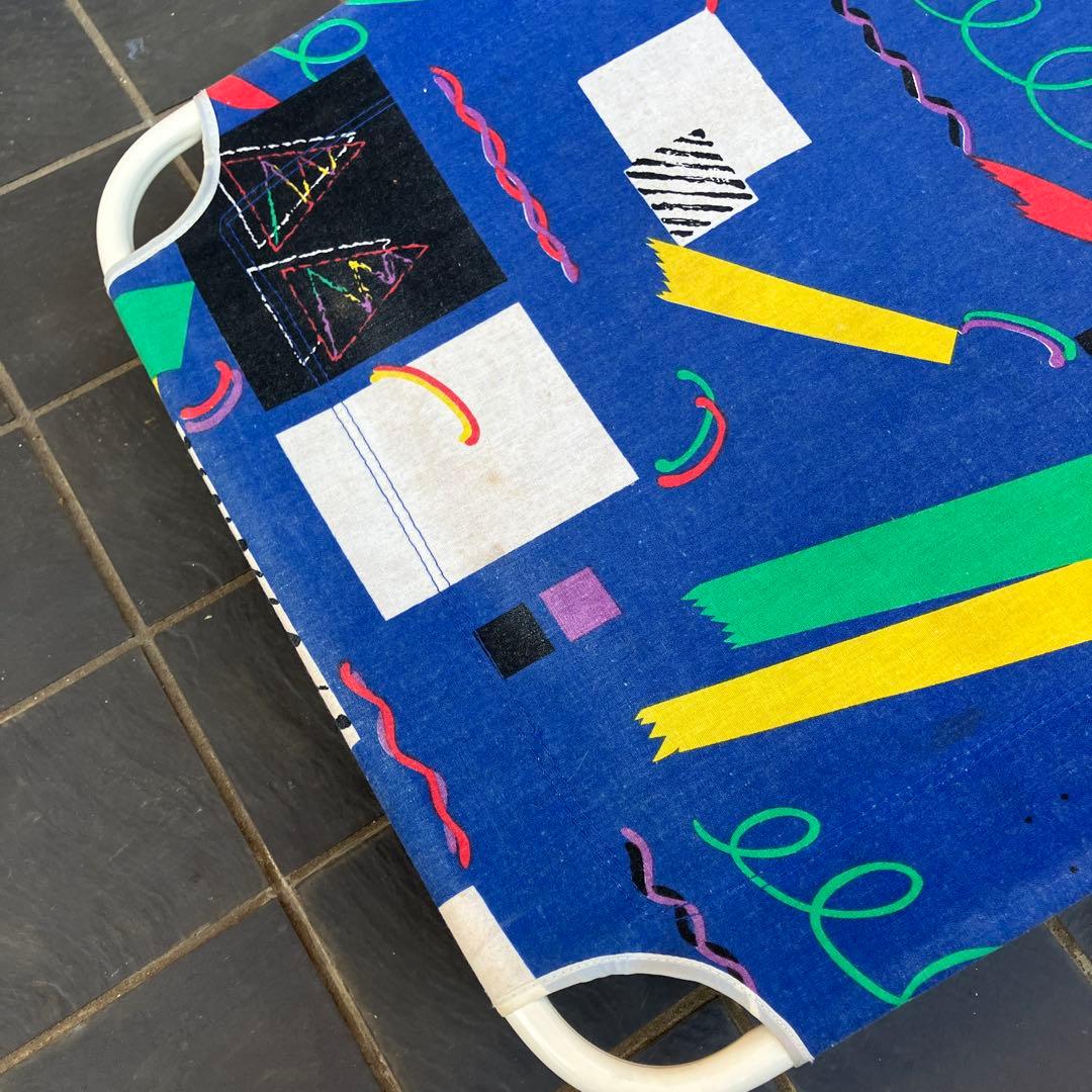 【昭和レトロ】折りたたみ式 サマーベッド ビーチチェア アウトドアチェア