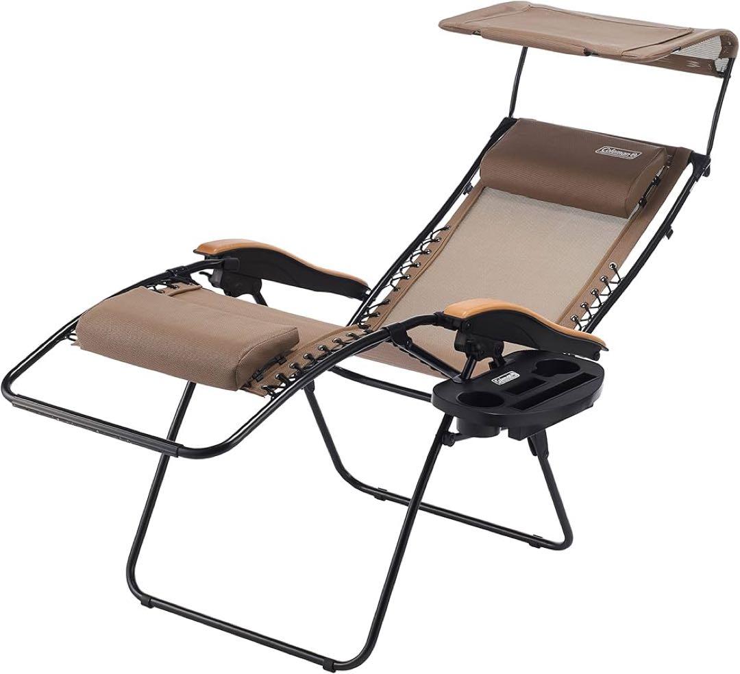 Coleman 日よけ付きリクライニングチェア