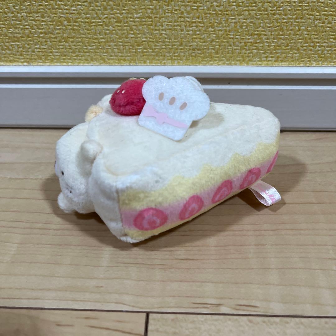 すみっコぐらし　ねこ　ショートケーキ　てのりぬいぐるみ