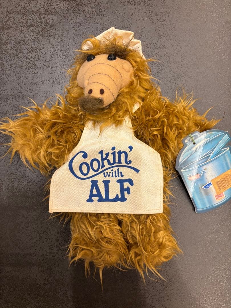 ALF ぬいぐるみ 80s ヴィンテージ　パペット　シェフ　バスケ　タグ付き