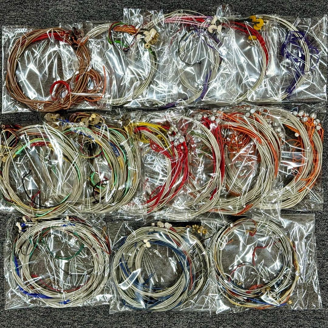 【中古品】ウッドベース（コントラバス）弦 まとめて35セットとバラ8本！