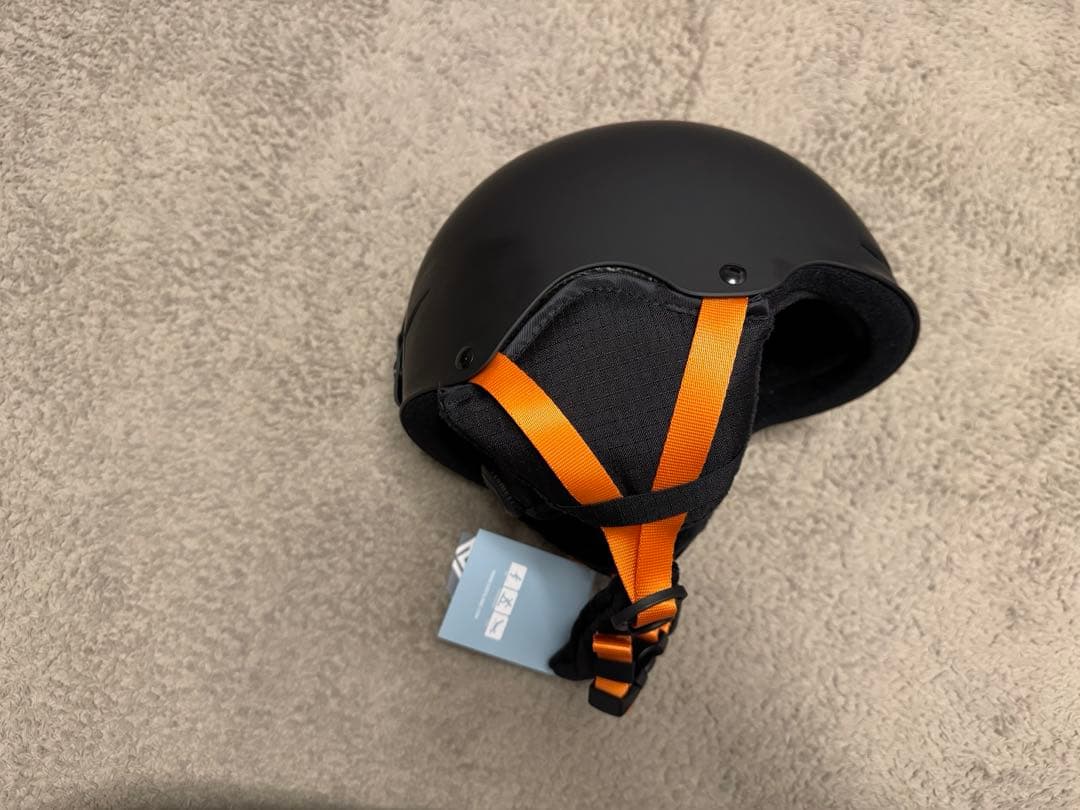 Odoland 子供用スキースノボヘルメット ゴーグル付きXSサイズ ブラック