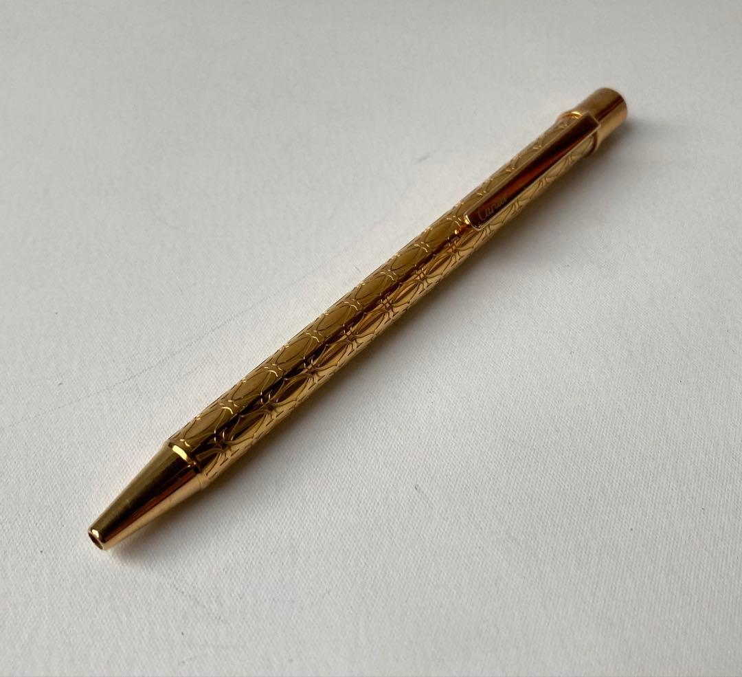 カルティエ　ハッピーバースデー　Cドゥ　イエローゴールドフィニッシュ　ボールペン