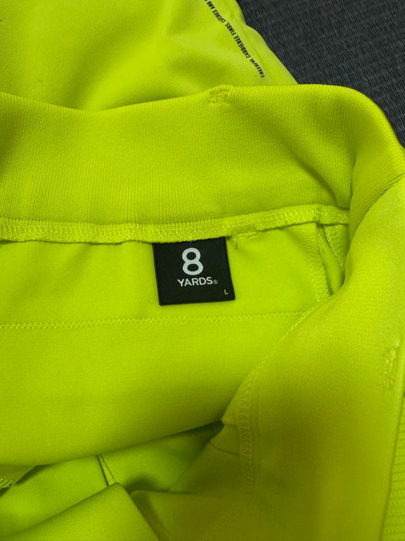 8 YARDS 蛍光イエロー メンズパンツ L