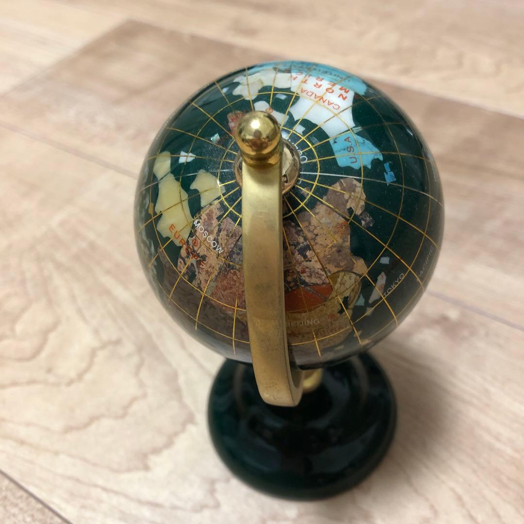 天然石　地球儀　アンティーク