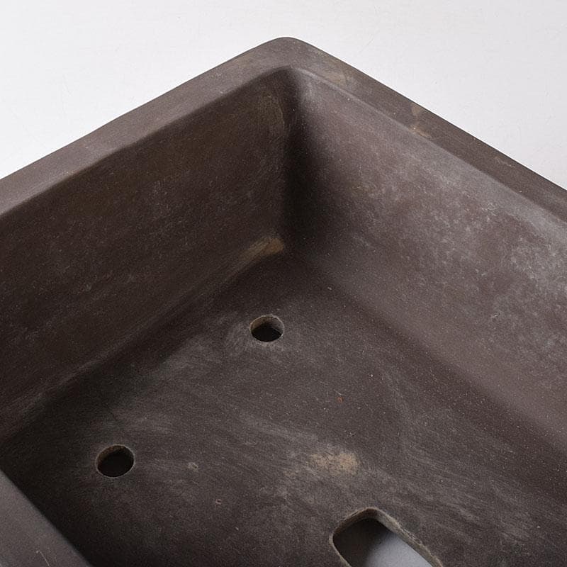 常滑焼　山晃造　植木鉢　盆栽鉢　四方鉢　N　7751C