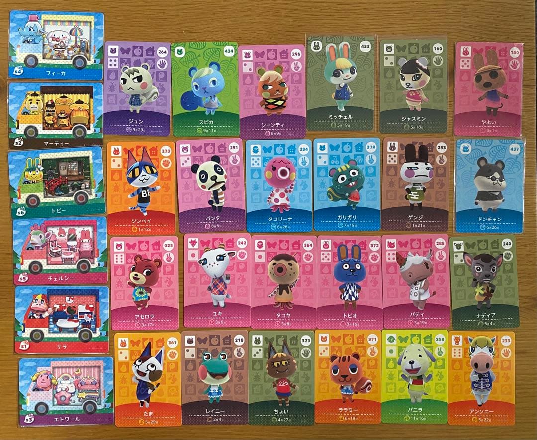 どうぶつの森 amiiboカード　ジュン　ミッチェル　スピカ　ジャスミン