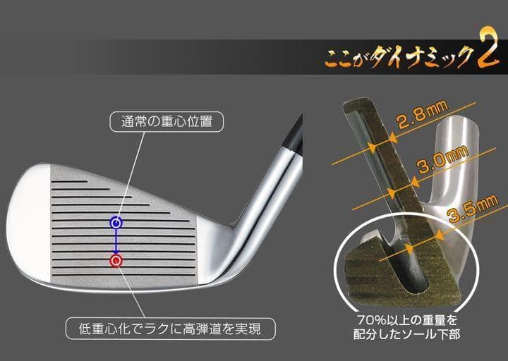 【ヘッド6個】強反発で飛ばす★ ダイナミクスアイアン カスタム用ヘッド単品