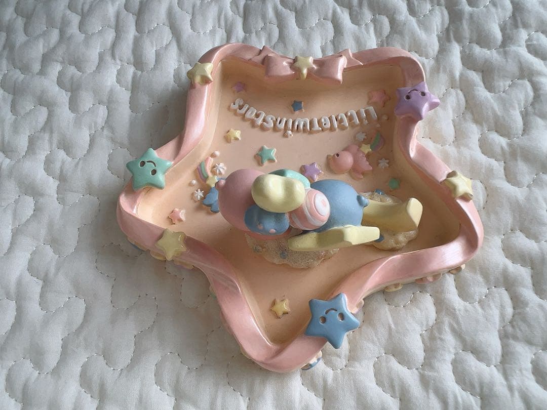 レトロ レア リトルツインスターズ 星型プレート アクセサリーケース