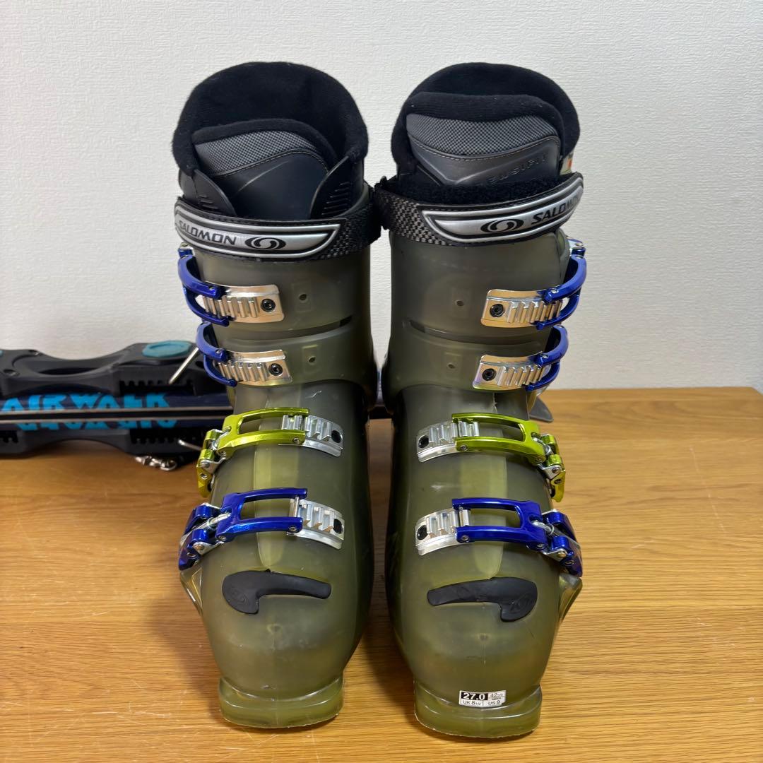 メンズ　ショートスキー　ファンスキーセット　Salomon 27-27.5cm