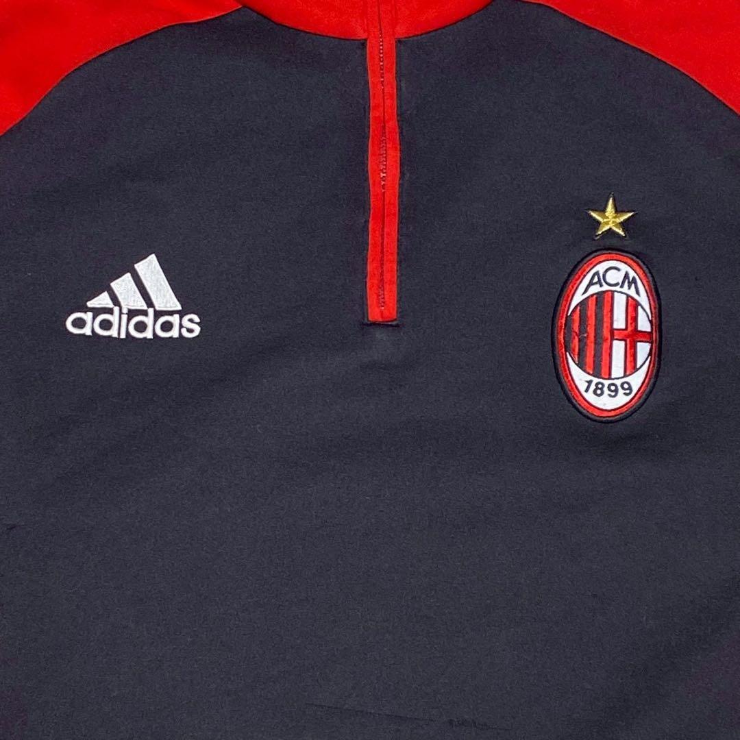 ACミラン adidas ハーフジップ トレーニングウェア Lサイズ上下セット