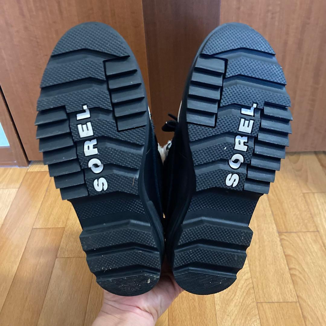 【美品】SOREL スノーブーツ ブラック 24.5cm