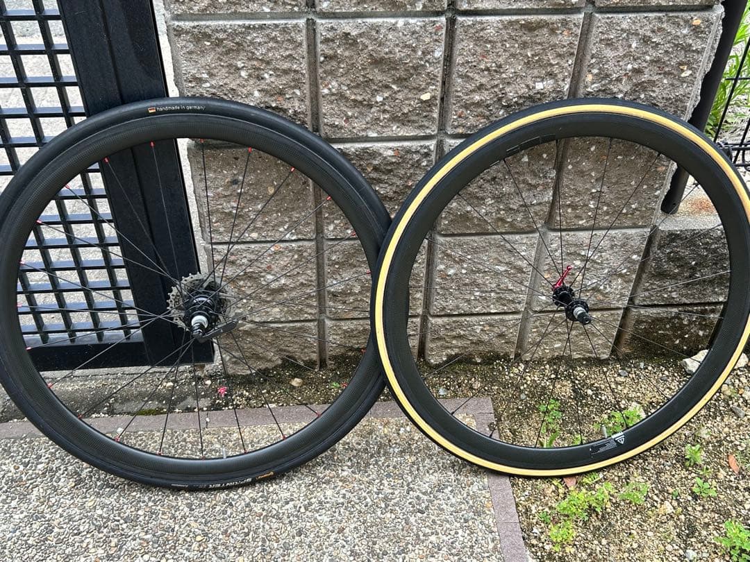 注意あり チューブラー カーボンホイール TNI 11速