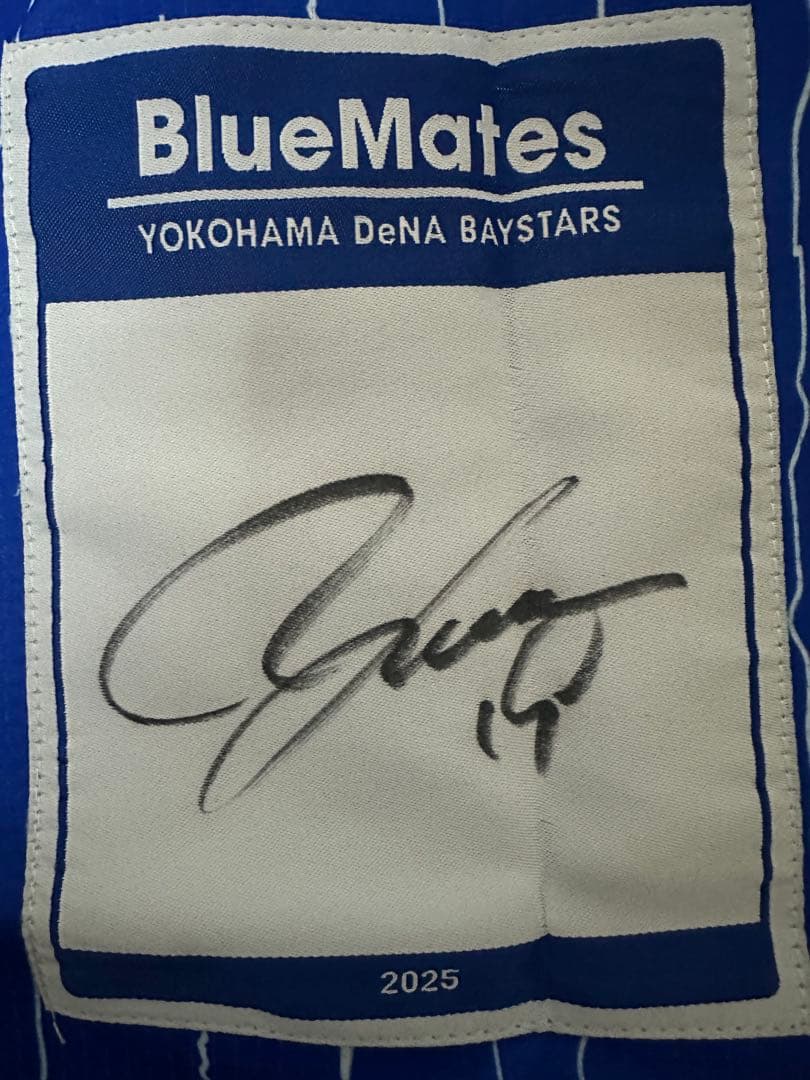 横浜DeNAベイスターズBlueMatesユニフォーム　山崎康晃　サイン有