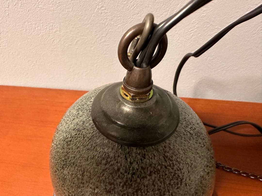 稲嶺盛吉作　琉球ガラス　ランプ