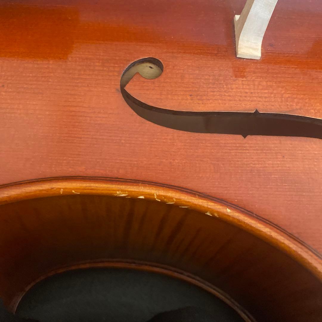 チェロ、ハードケース、弓