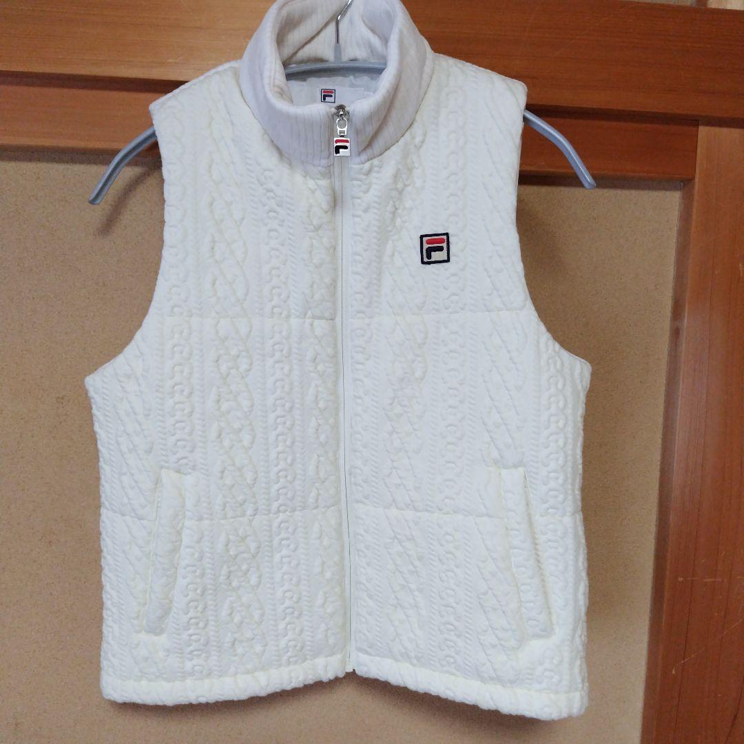 FILA 中綿ベストオフホワイトS