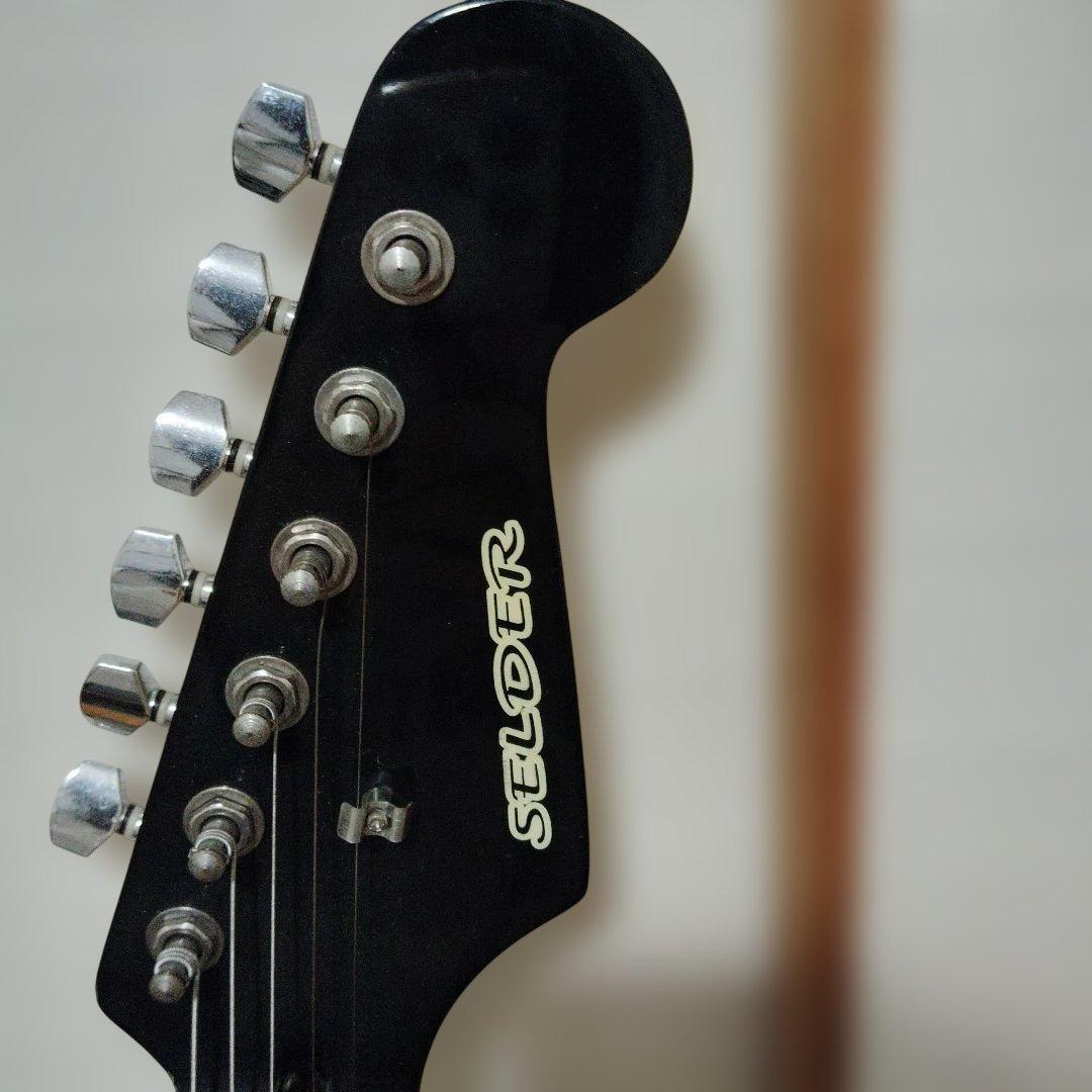 エレキギター ブラック アルダー製