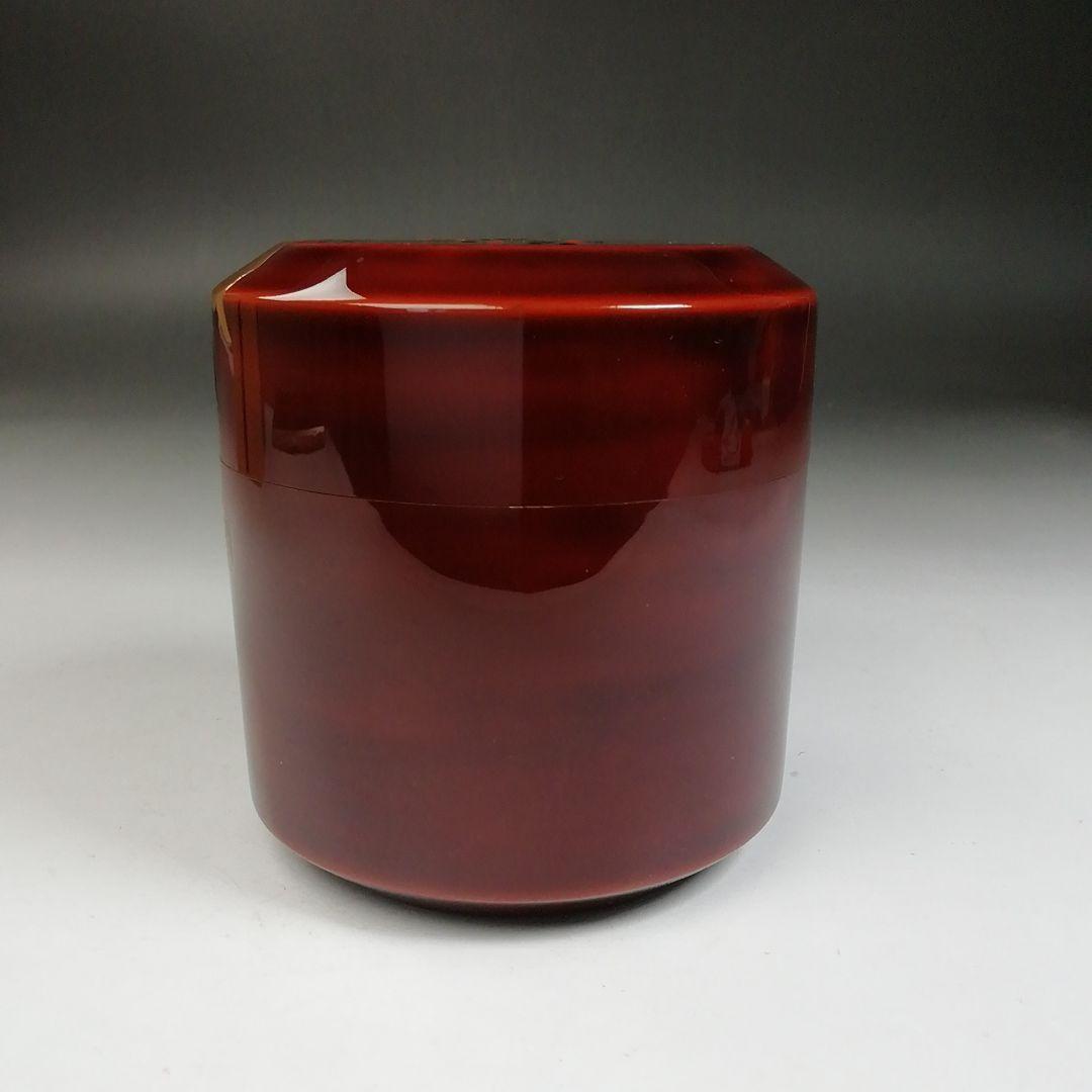 Ｗ７９　棗　『紅梅』『雪吹棗』『田中一康 作』　共箱　茶道具