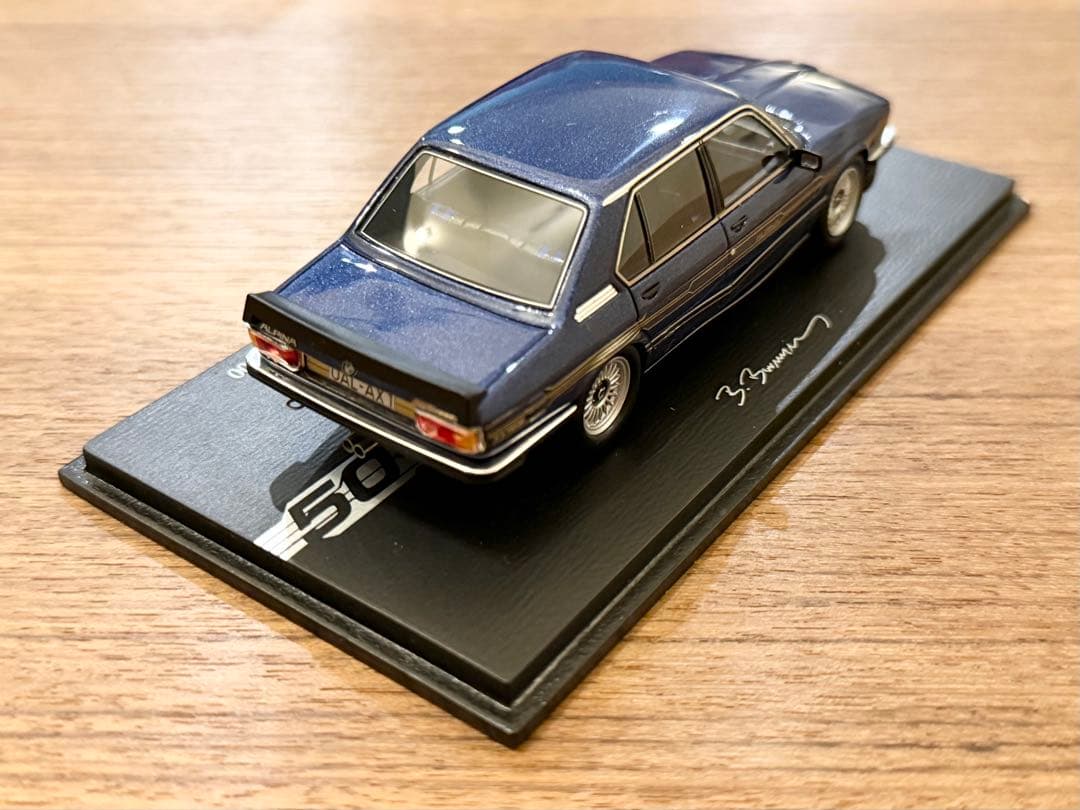 新品 1/43 アルピナ純正 スパーク アルピナ B7Sターボ アルピナブルー