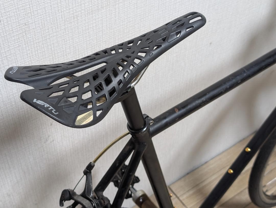 69 メンテ済! ピスト ノーブランド 黒×金