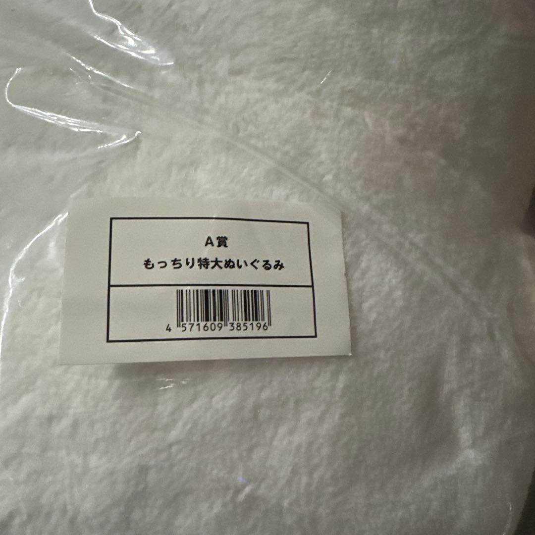 ナガノマーケット　ナガノくじ　A賞　もっちり特大ぬいぐるみ