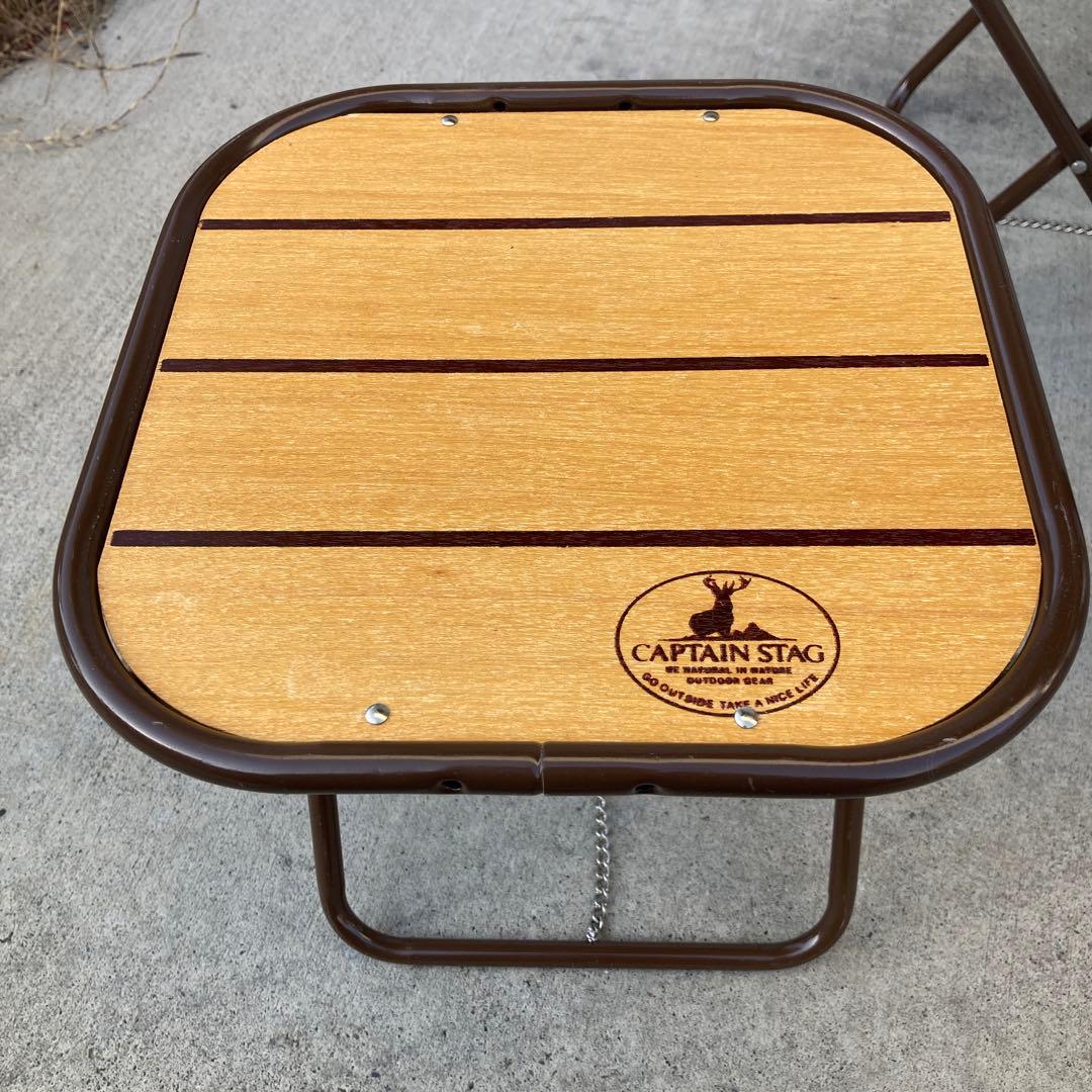 CAPTAIN STAG テーブルチェアセット　フィールドウイン ウッドテーブル