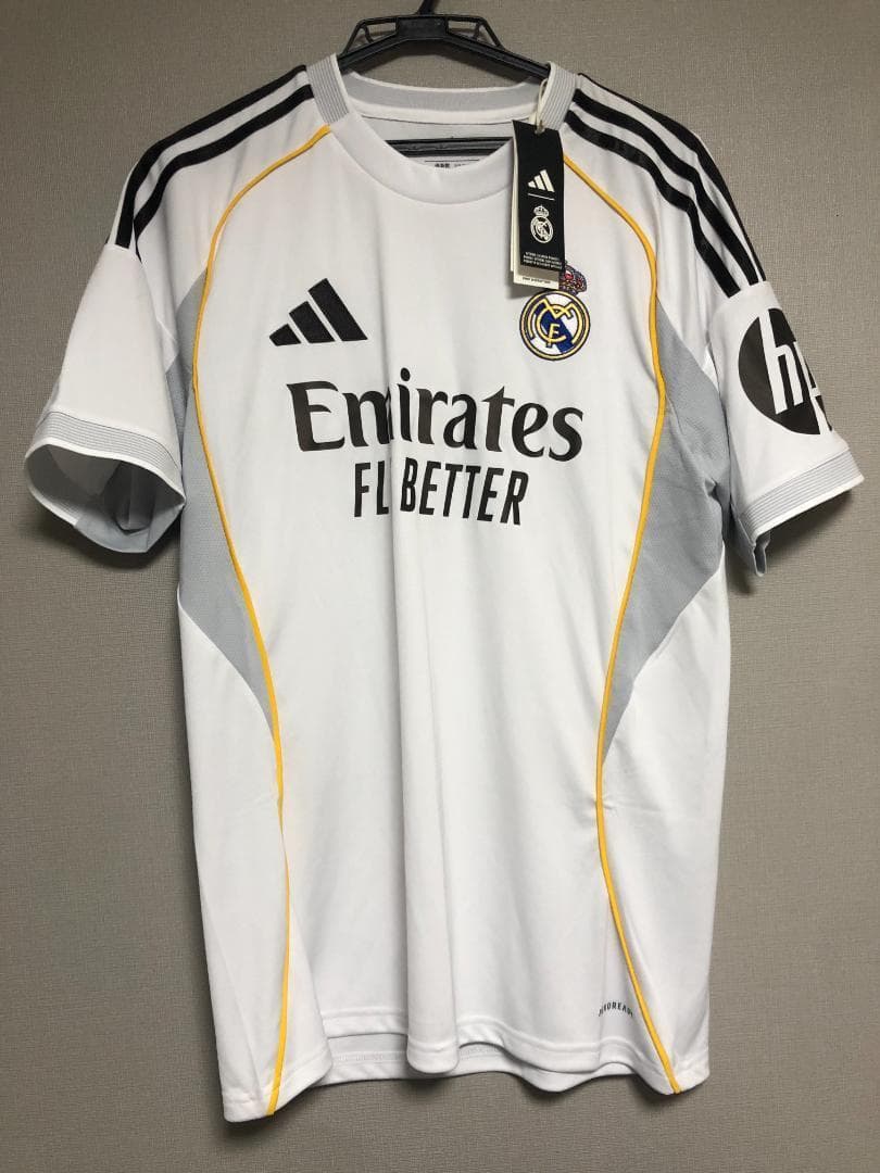 未使用 タグ付き レアル・マドリード 25-26 ホーム ユニフォーム S