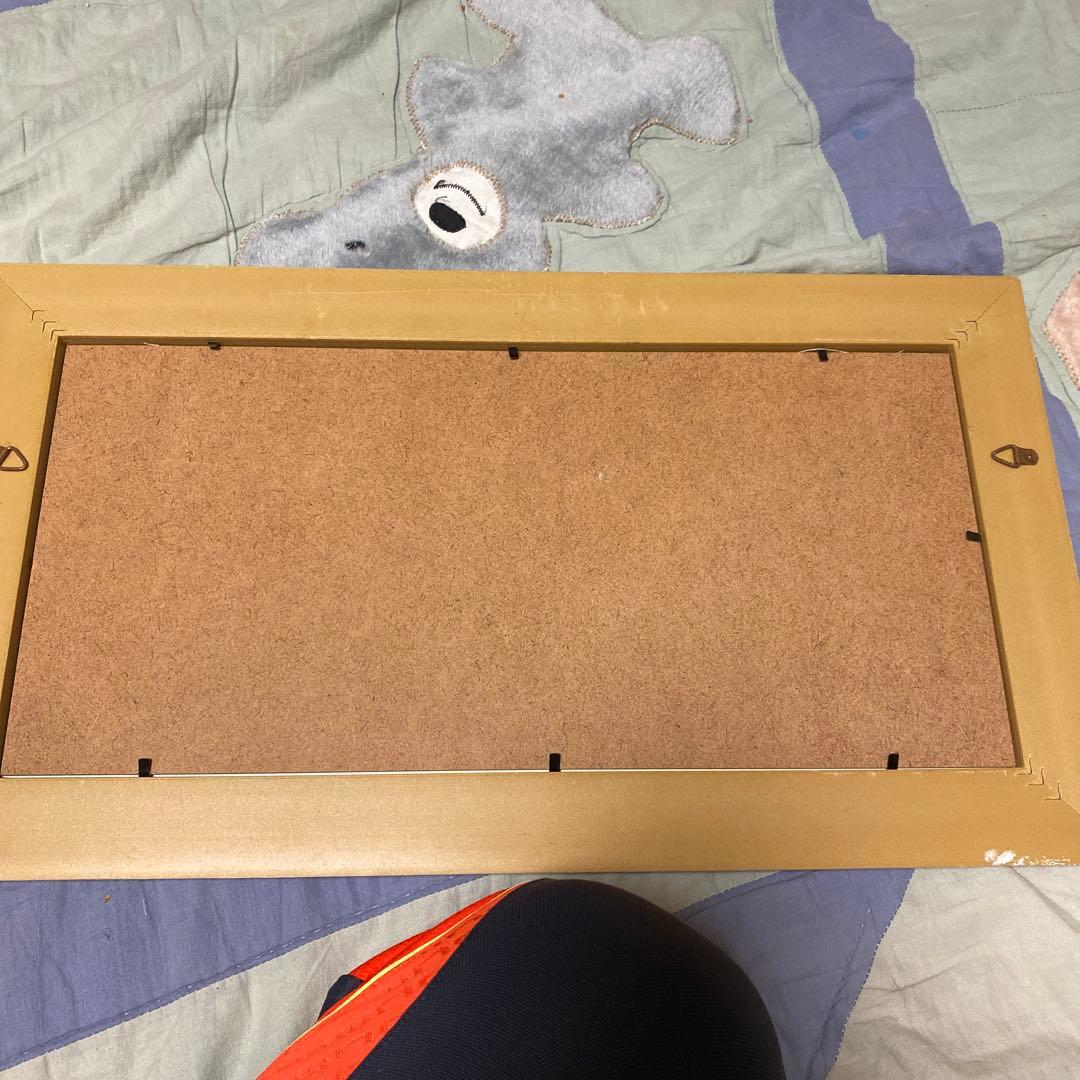 金寅化（キム・インファ）油彩 蓮 絵画 額縁 黄色の菊の油彩画 フレーム付き