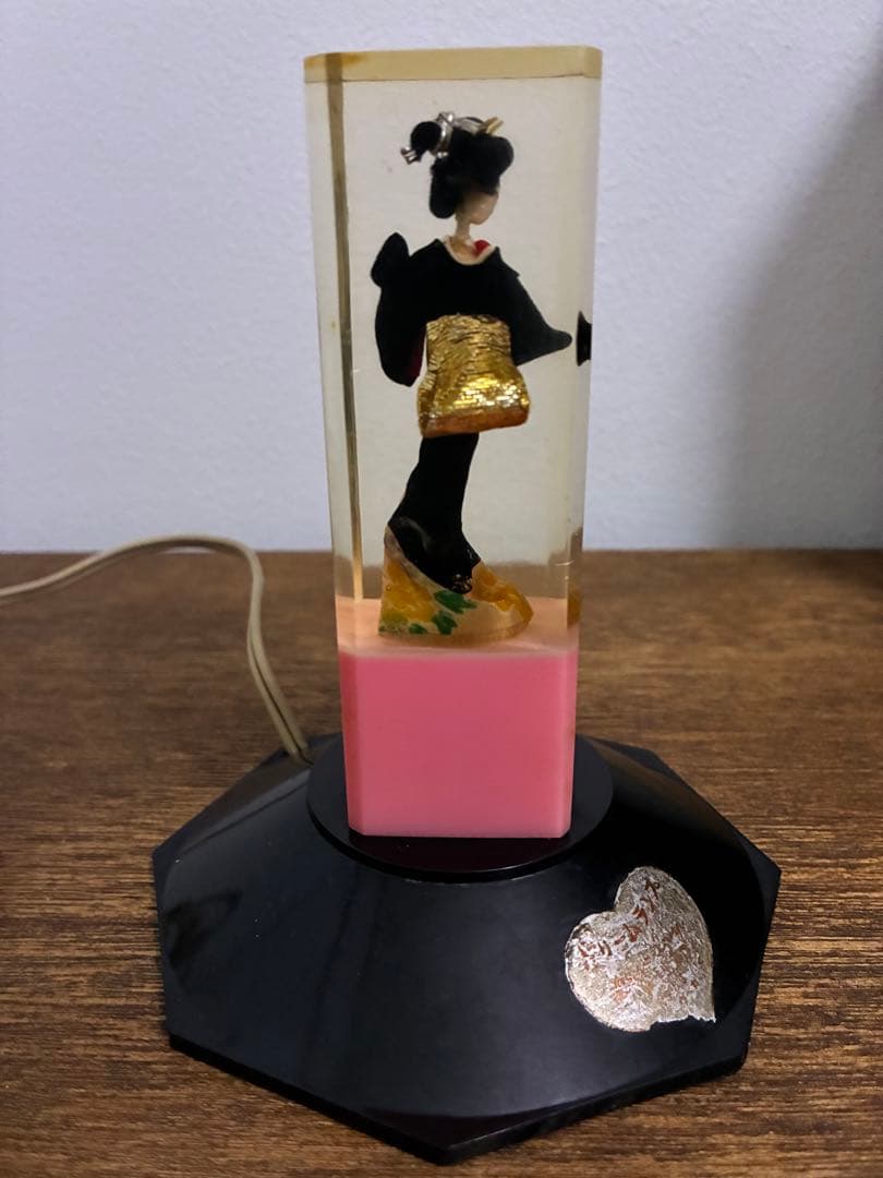 希少 昭和 レトロ 舞妓 芸者 美人 照明 水中花 レトロ照明 雑貨 レトロ雑貨