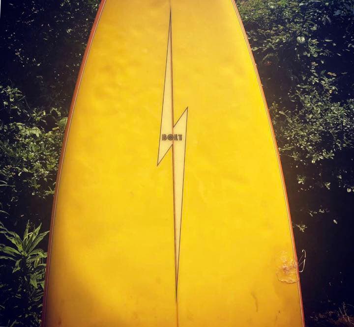 J*0様 激レアビンテージ ライトニングボルト サーフボード シングルフィン 6