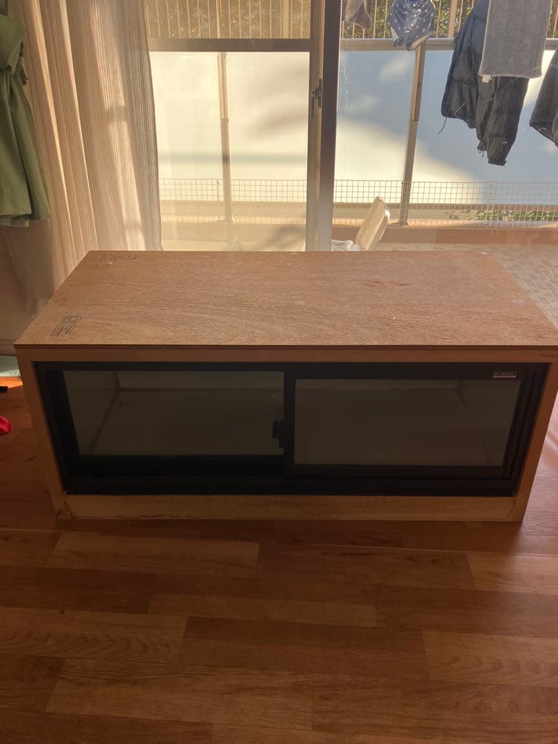 Ｆ＆K爬虫類アルミサッシ木製ケージ 外寸w1200×D600×H500