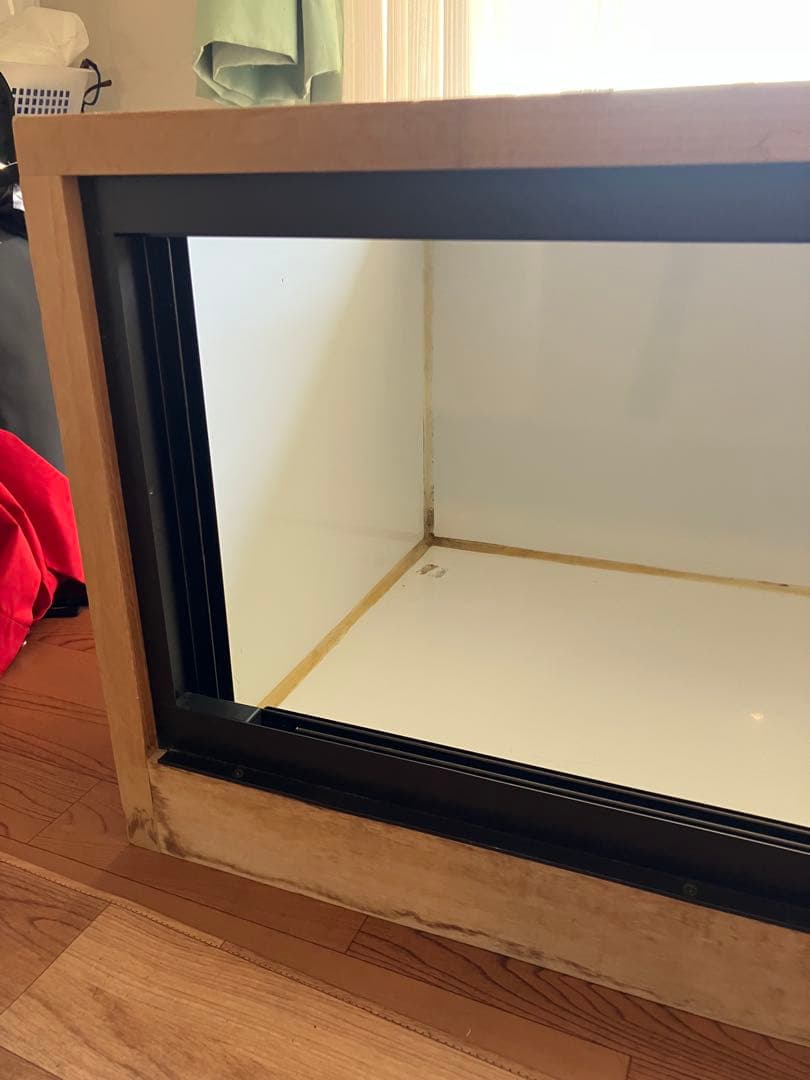 Ｆ＆K爬虫類アルミサッシ木製ケージ 外寸w1200×D600×H500