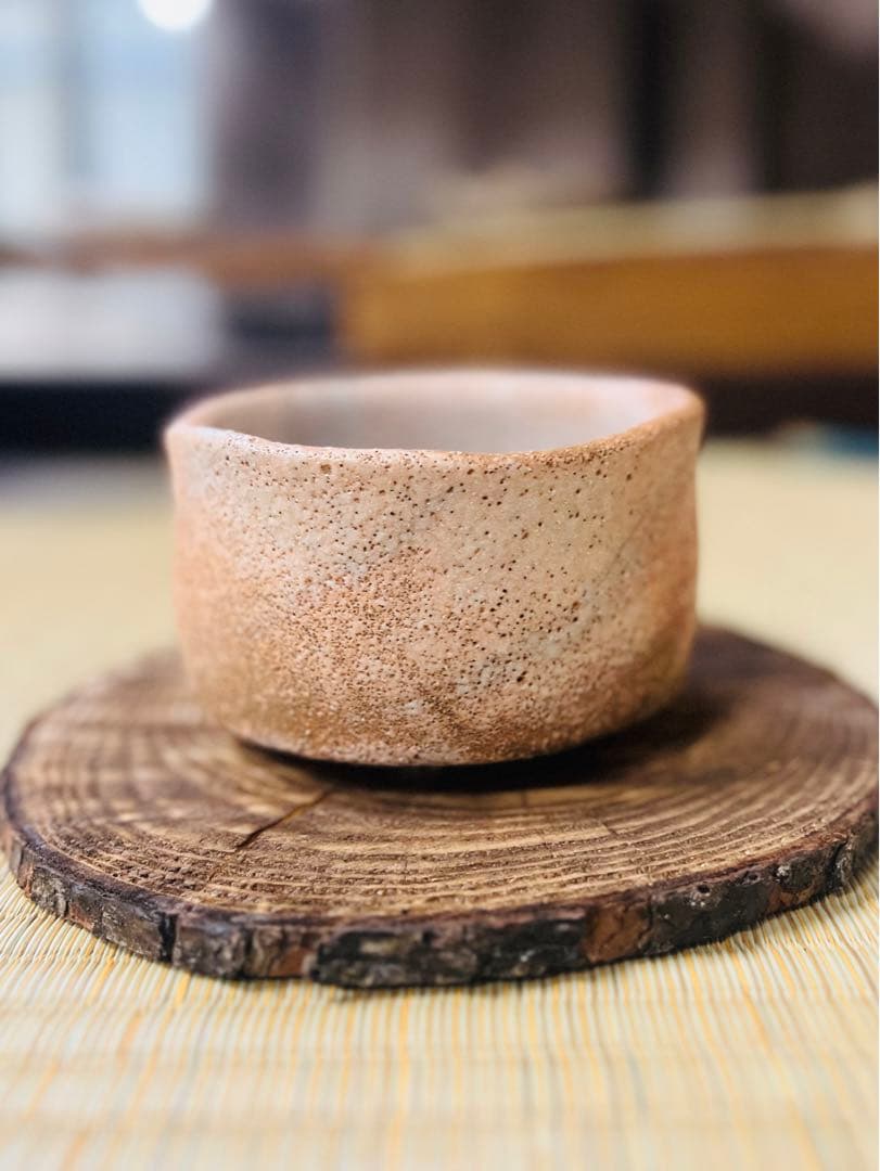 桃山〜江戸初期　大名品　紅志野茶碗