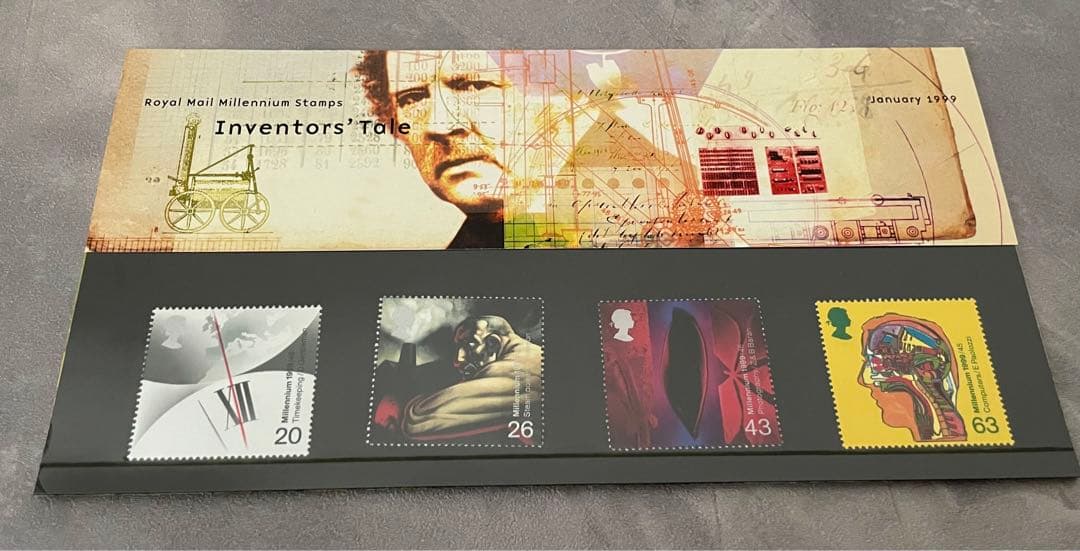 イギリス　ヴィンテージ記念切手　ロイヤルメールミレニアムスタンプ