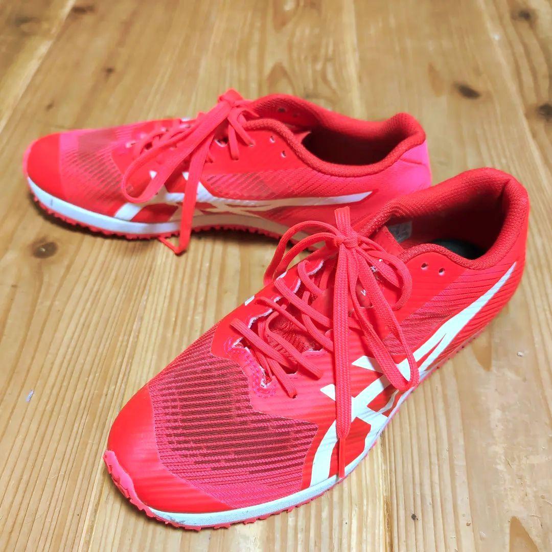 トレーニングシューズ　アシックス　ウィンドスプリント3　レッド24.0cm 美品