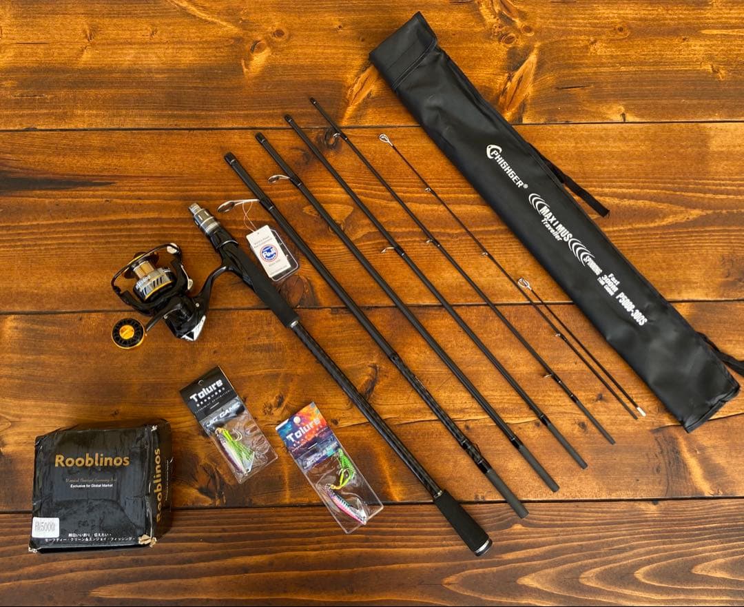 釣り竿セット　ライトショアジギング 10ft 6Pパックロッド　5000番リール