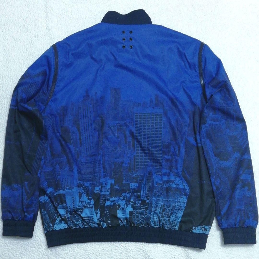 ラッセルノ 2wayハーフジップジャケット(6)ベスト 裏地発熱 防寒 紺☓青色