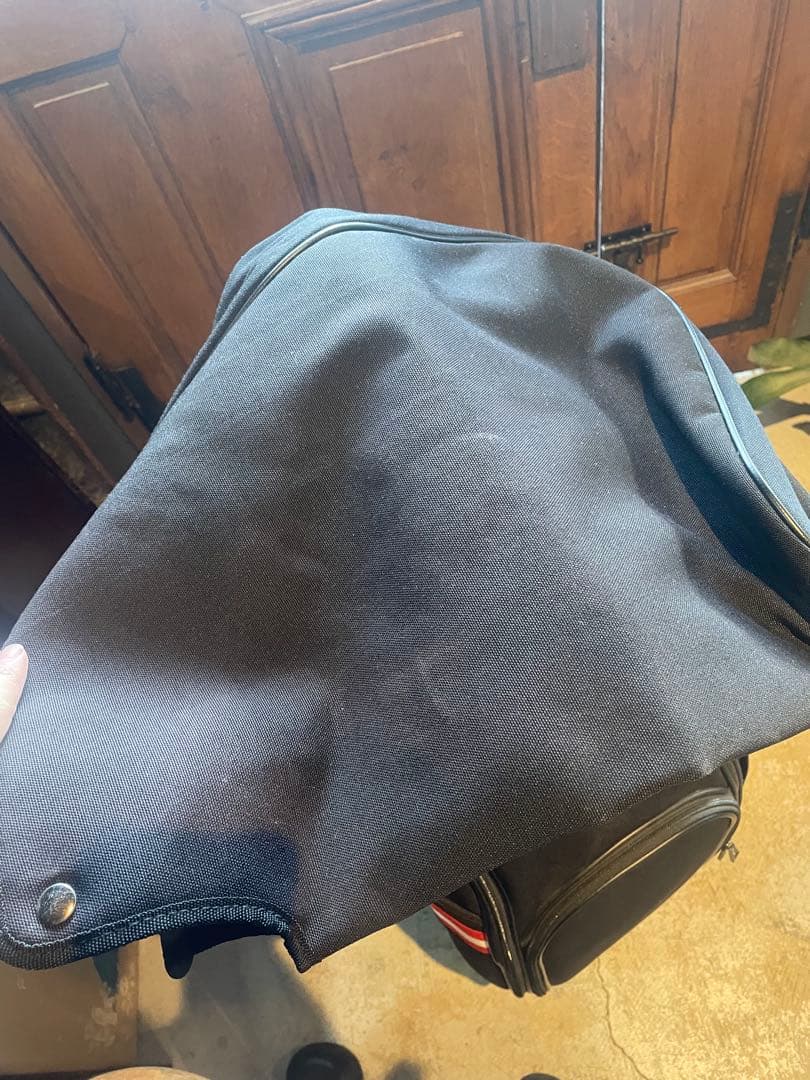 ポロベアキャディバッグ(ブラック×レッド) polo golf