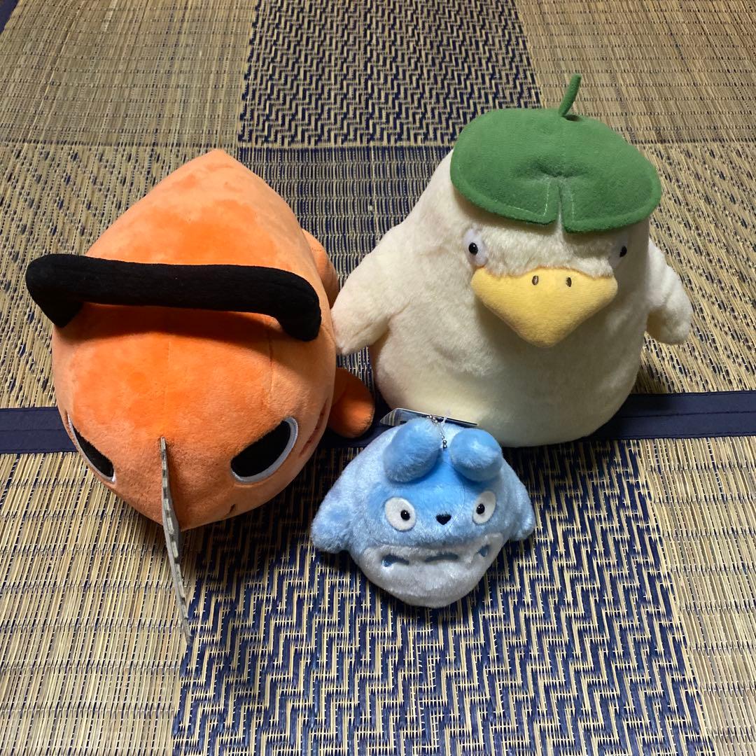中トトロ、ポチタ、鳳様 ぬいぐるみセット。