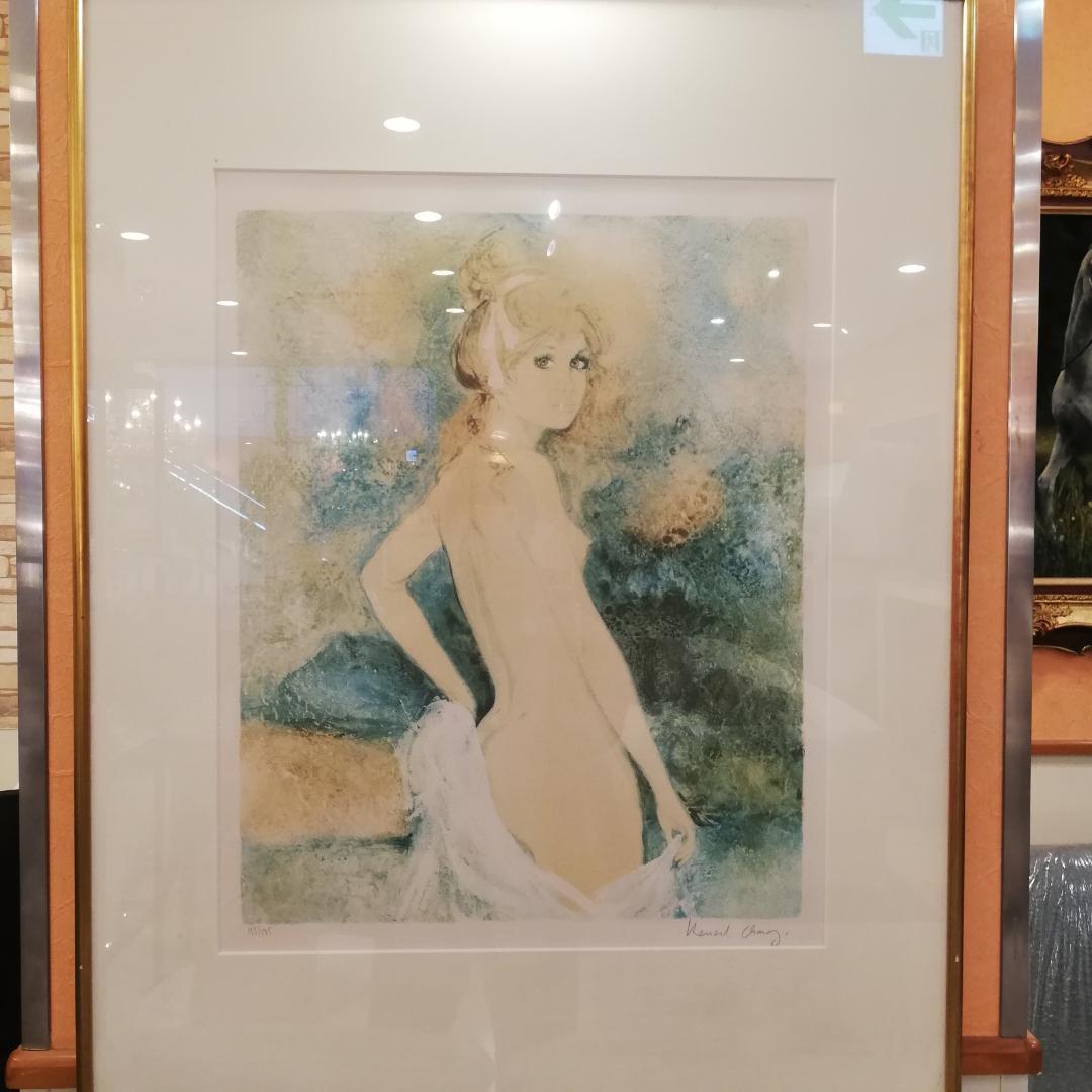 美品♠ベルナール・シャロワ　リトグラフ　裸婦　サイン入り