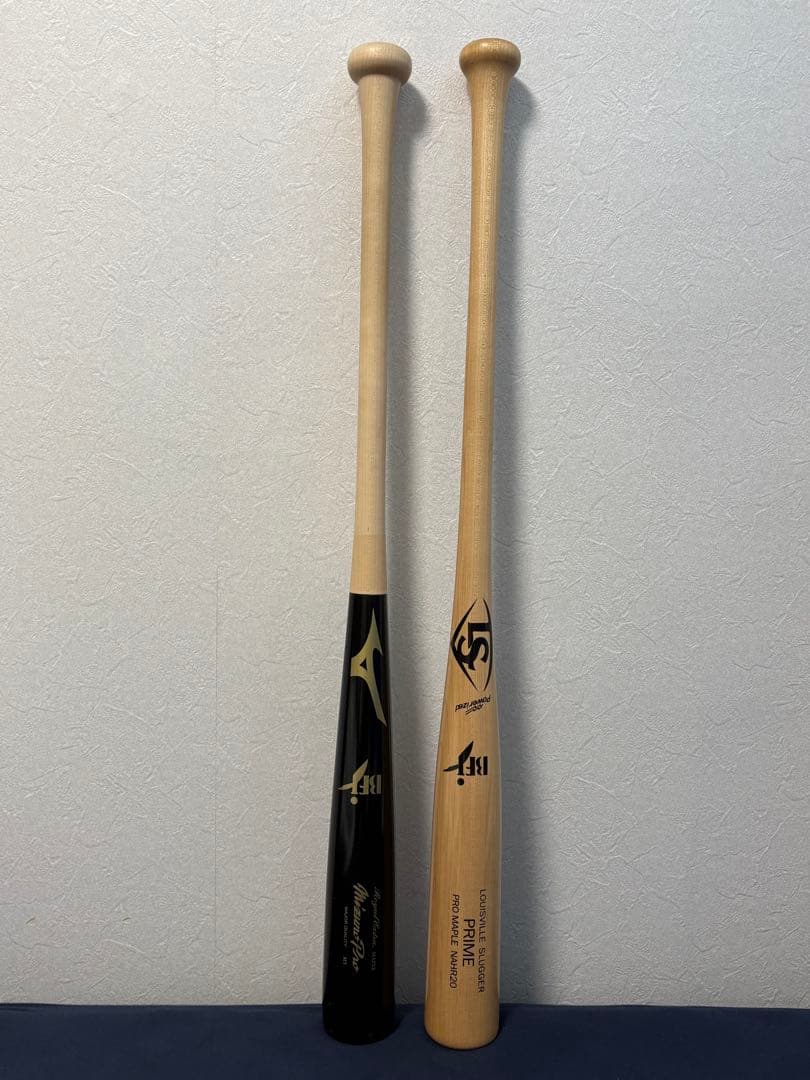 【美品】ミズノプロ ルイスビルスラッガー 硬式木製バット 2本セット