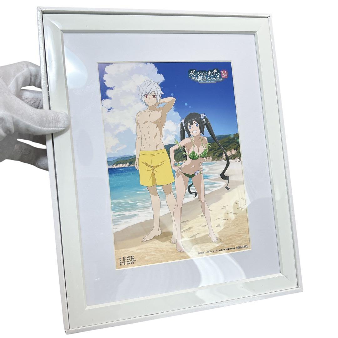 ダンまち キャラファイングラフ ベル ヘスティア 壁掛け 複製原画