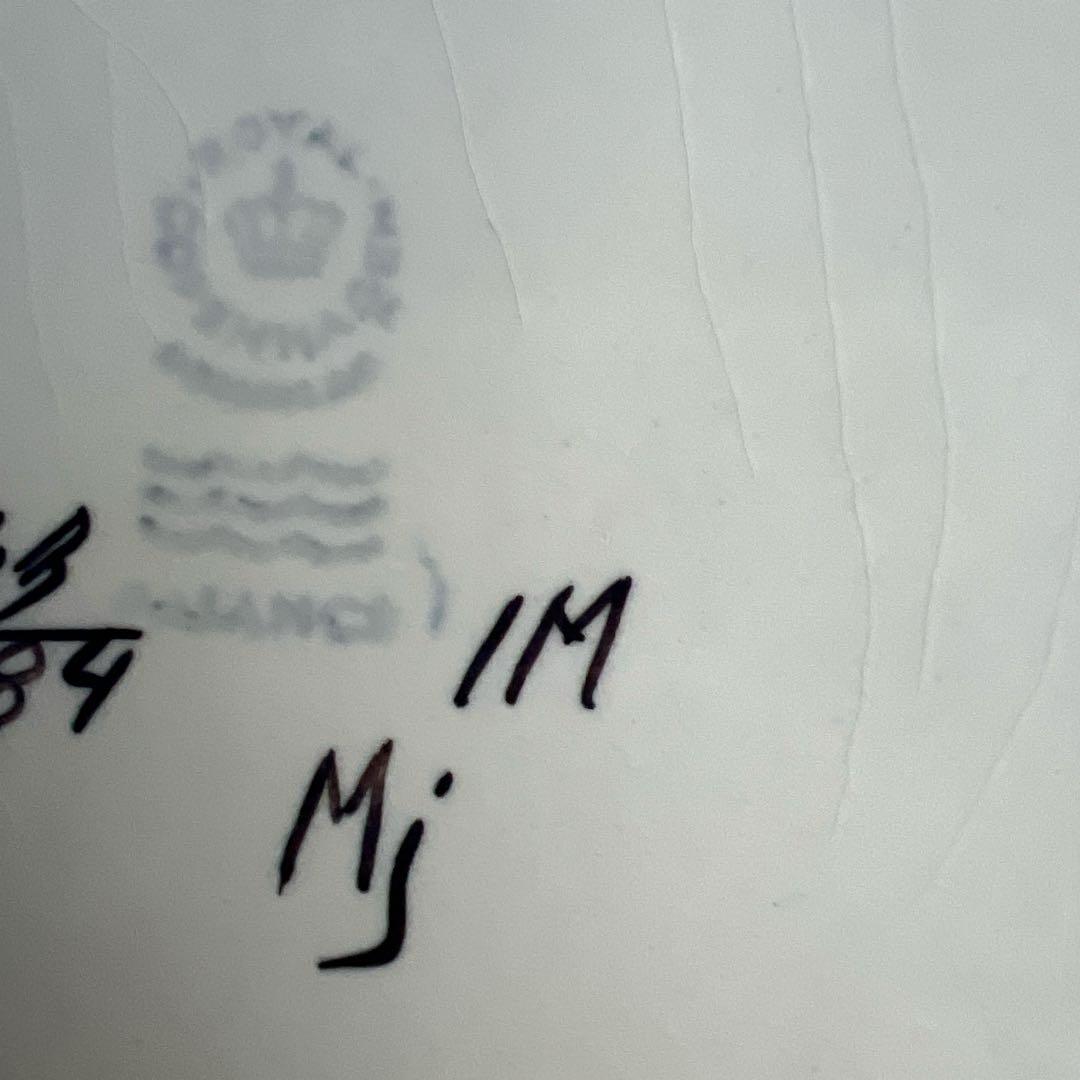 ロイヤルコペンハーゲン テネラ 鳥 スクエアプレート アルミニア ブルー北欧雑貨