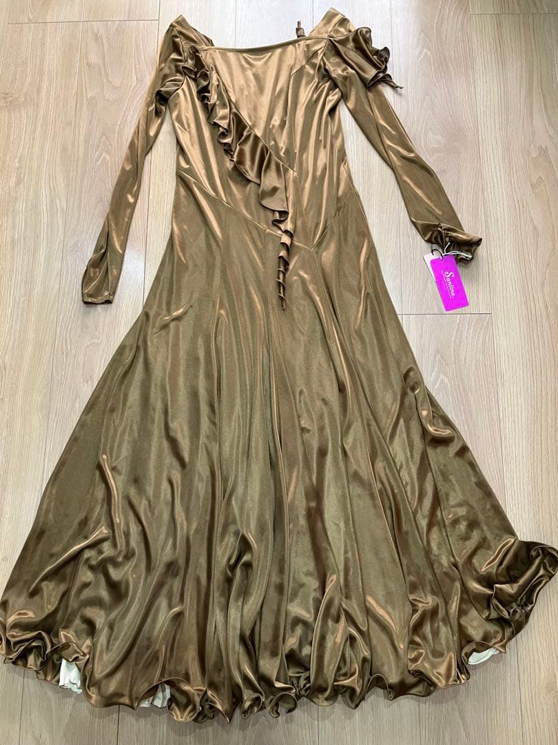 社交ダンス　ワンピース　ドレス　サンリーヌ　Lサイズ