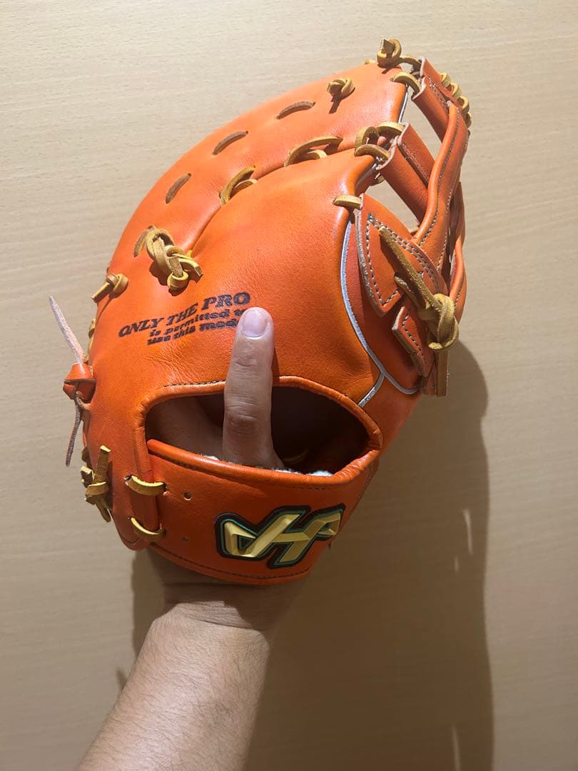 HATAKEYAMA ハタケヤマ　硬式　ファーストミット　型番Ｖ-F1tr 袋付