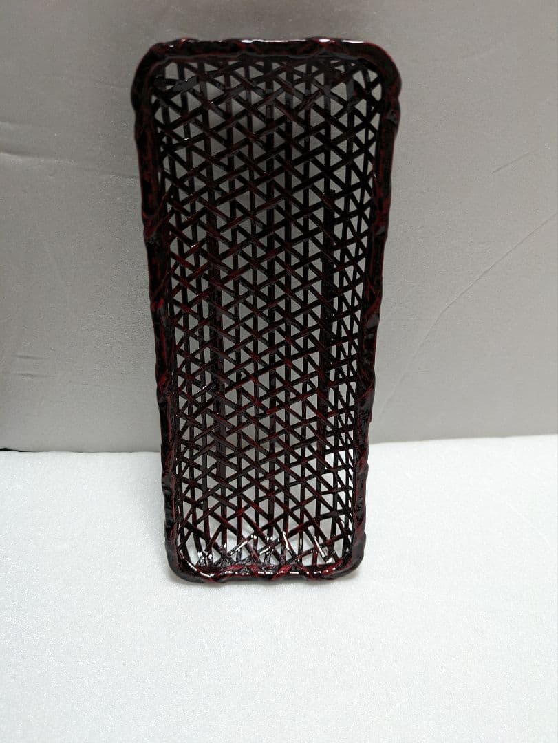 籃胎漆器　お盆　果物籠/菓子器　茶托　5枚　おしぼり受け　5個　計12点