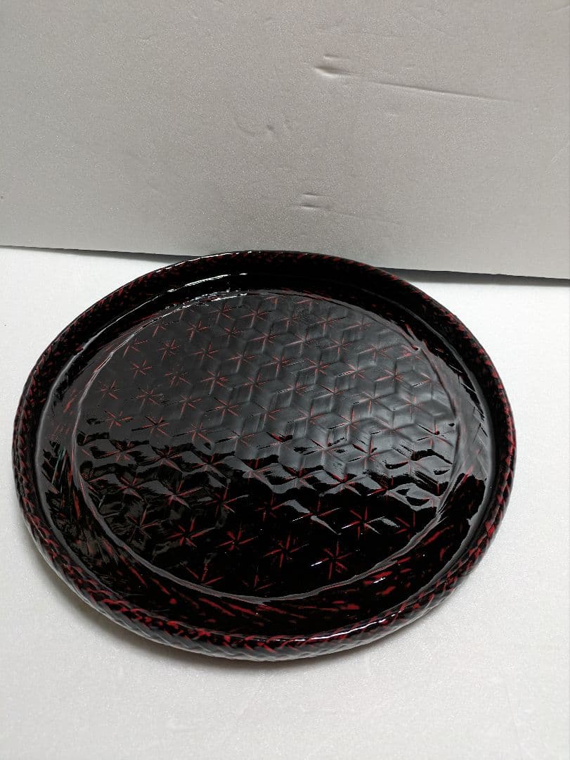 籃胎漆器　お盆　果物籠/菓子器　茶托　5枚　おしぼり受け　5個　計12点